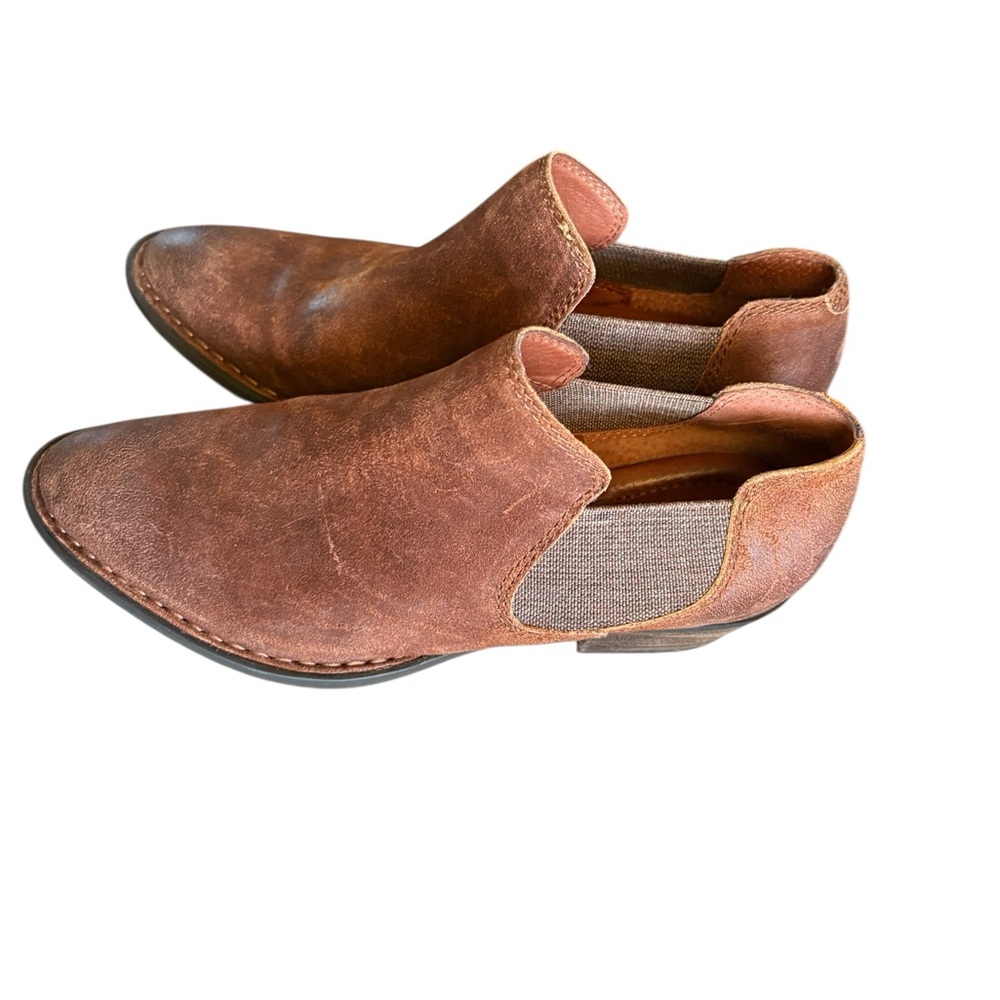 BORN  Rustic Brown Leather Loafers DALLIA SLIP ON ANKLE BOOT
SIZE 8B - Picture 11 of 11